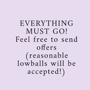 EVERYTHING MUST GO SALE